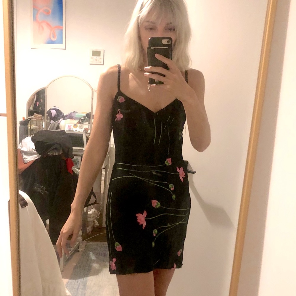 Betsy Johnson floral mini dress *vintage*